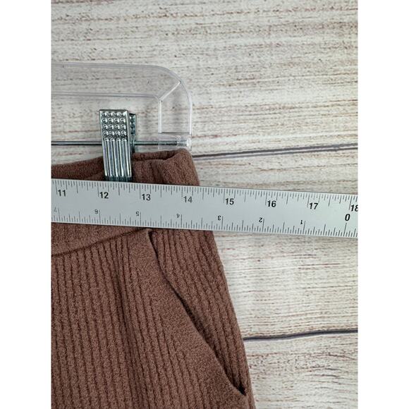 Athleta Brown Ribbed Wide-Leg Pants - Picture 11 of 12